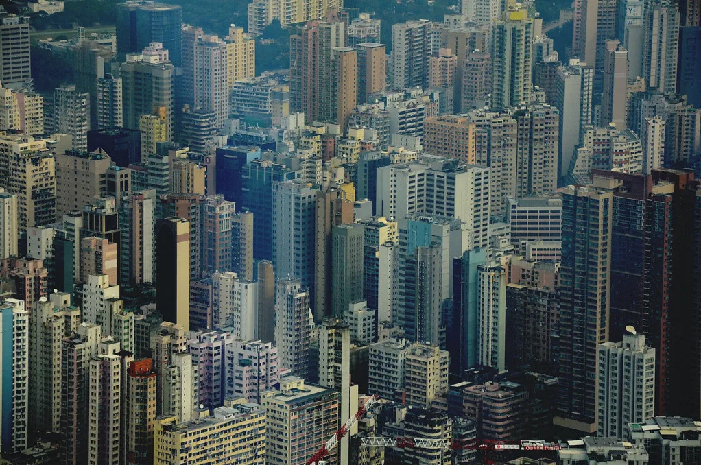 고층 빌딩 밀집 도시 전경