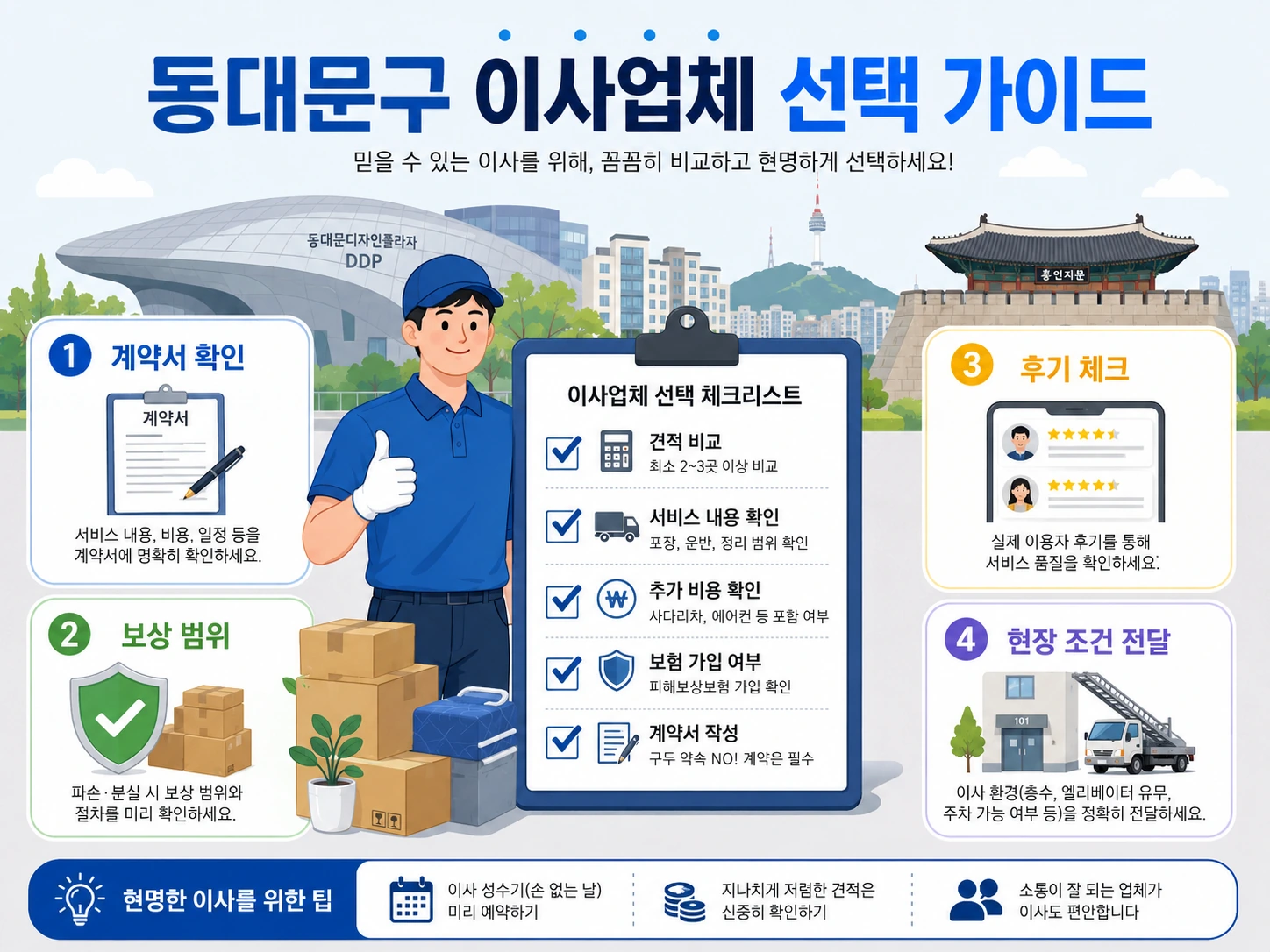동대문구 포장이사 계약 전 확인해야 할 문서 항목