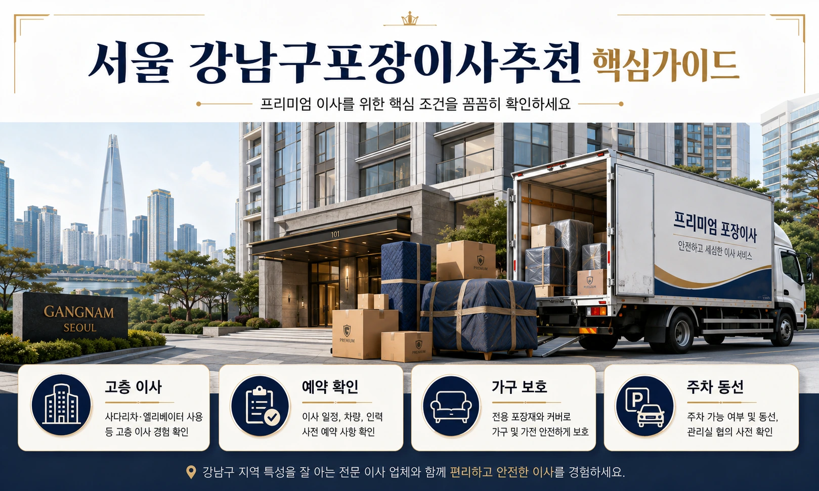 강남구 포장이사 준비 체크리스트와 작업 동선 안내