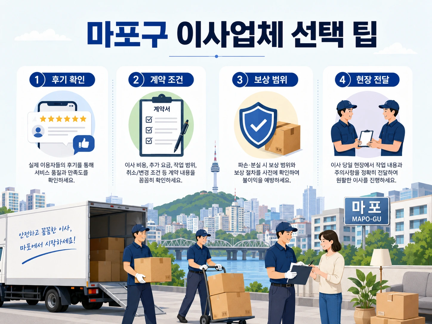 마포구 포장이사 계약 전 확인해야 할 문서 항목