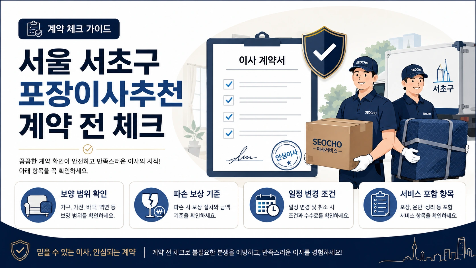 서초구 포장이사 계약 전 확인해야 할 문서 항목